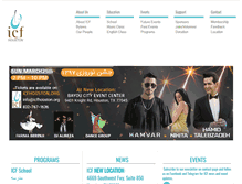 Tablet Screenshot of icfhouston.com